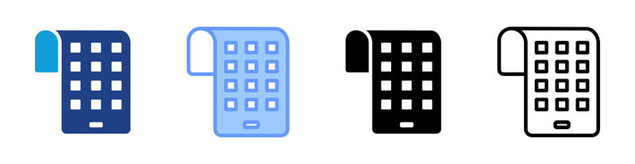 Poster - Flexible Electronic icon set multiple style collection