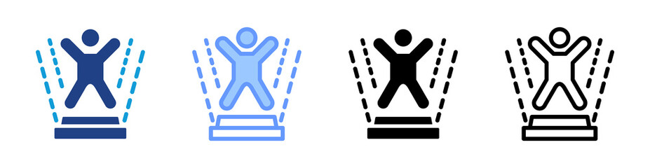 Poster - Holographic Display icon set multiple style collection