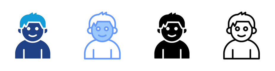 Poster - Avatar icon set multiple style collection