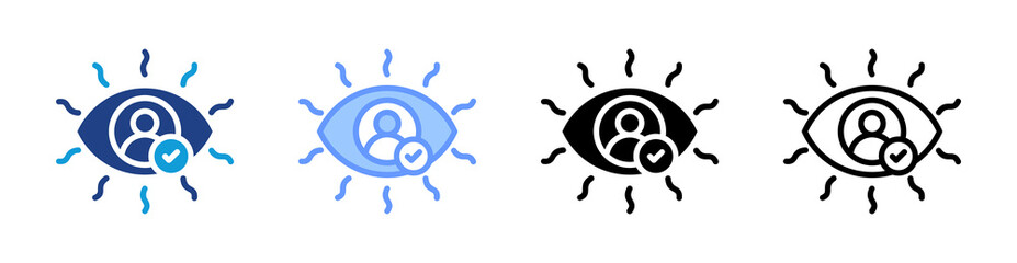 Poster - Presence Illusion icon set multiple style collection