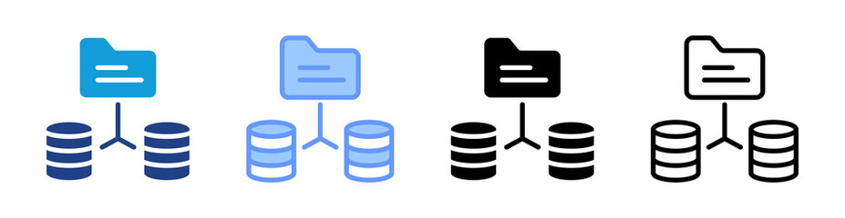 Poster - Redundancy icon set multiple style collection