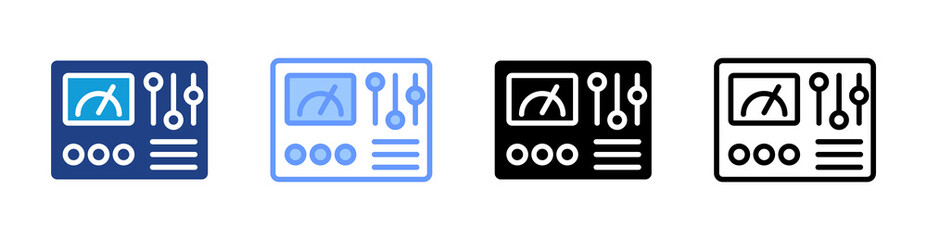 Aufkleber - Actuator icon set multiple style collection