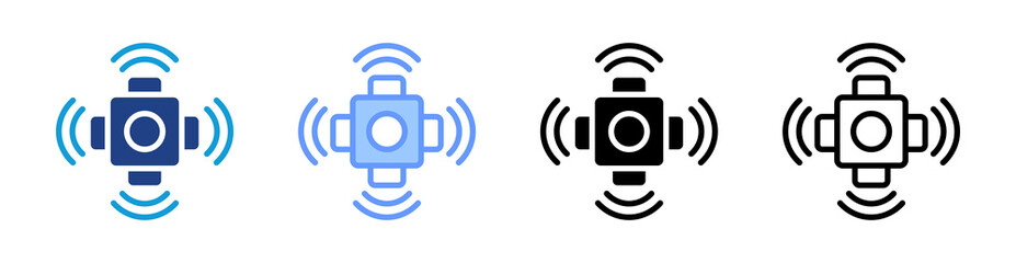 Poster - Sensor icon set multiple style collection