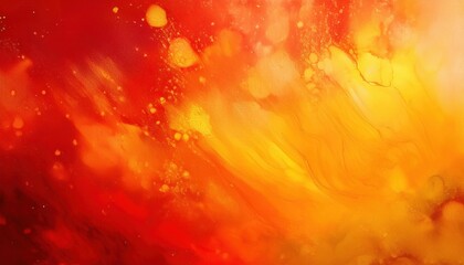 Aufkleber - fiery abstract gradient with warm red and orange hues, fluid texture, and golden light bursts, ideal for background and digital art