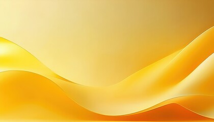 Poster - flowing golden abstract waves with soft gradient background, elegant digital design for modern presentation and branding