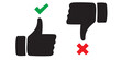 © Aquavisionweath6 - Like and dislike icons set. Thumbs up and thumbs down Vector