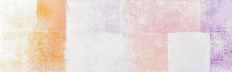 Poster - Minimalist composition featuring delicate pencil strokes and soft color washes amidst fragmented shapes in abstract style