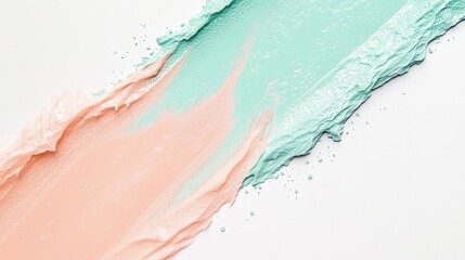 Aufkleber - Minimalist gradient created with uneven pencil strokes features soft pastel tones and contrasts in texture