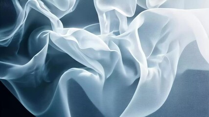 Poster - Texture of soft, abstract tissue in seamless pattern creating fluid, ethereal effects, 4K Abstract Tissue Seamless