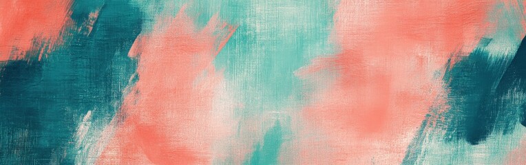 Poster - Colorful abstract background with faint pencil strokes and torn teal accents creating a vibrant artistic atmosphere