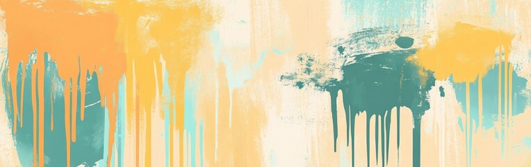 Aufkleber - Abstract pencil strokes create a dynamic composition with vibrant colors and textures across the canvas
