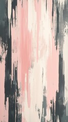 Poster - Dynamic abstract pattern featuring muted pink and gray hues in a flowing design for modern decor