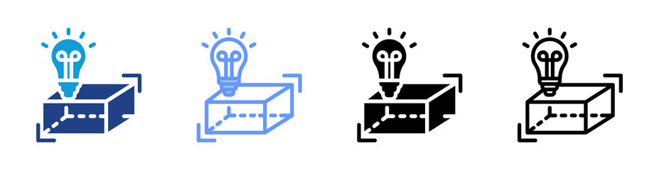 Poster - Spatial Understanding icon set multiple style collection