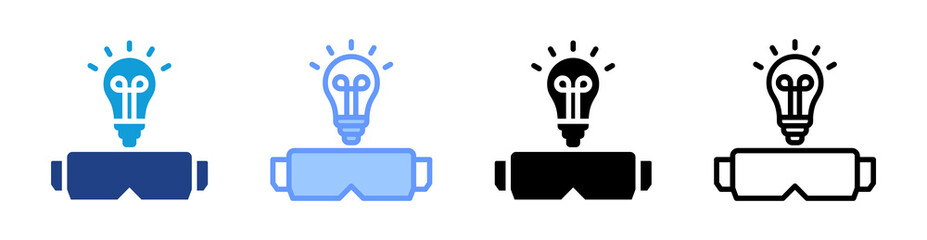 Poster - Spatial Intelligence icon set multiple style collection