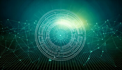 Technology Network Background