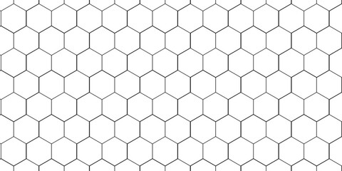 Wall Mural - Seamless hexagonal pattern - geometric background stock illustration