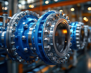 Poster - Industrial electric actuator valve with heavy duty design and precision control