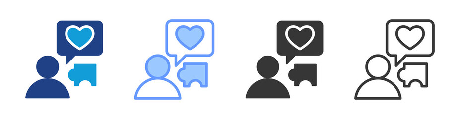 Poster - User Experience icon set multiple style collection