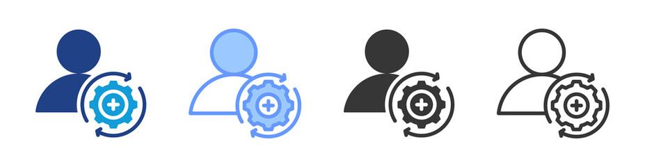 Poster - Automation icon set multiple style collection
