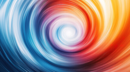 Poster - Colorful vortex energy creating a cosmic spiral of swirling multicolor waves and futuristic digital light