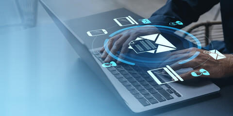 Poster - digital document management system with holographic interface.
