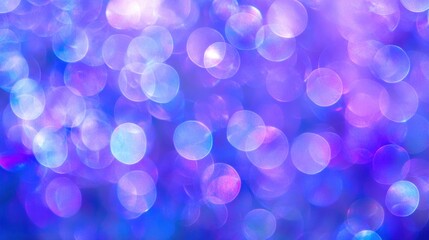 Poster - Defocused background showing an array of various vibrant colored circles