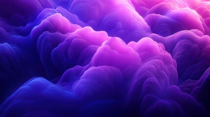 Poster - Abstract representation of clouds with purple and pink hues
