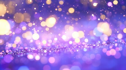 Poster - Illuminated blurred lights create a dreamlike scene of shimmering bokeh