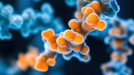 Poster - Close up view of an abstract molecular or cell structure
