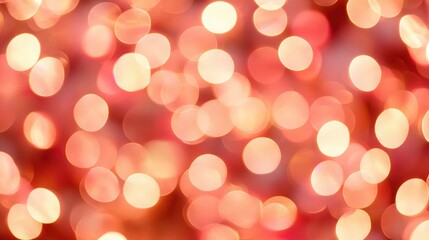 Poster - Abstract warm background of many blurry glowing orbs together