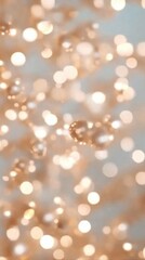 Poster - Abstract composition of illuminated orbs floating in space