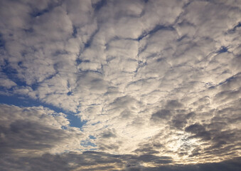 Wall Mural - cloudy sky sunset background