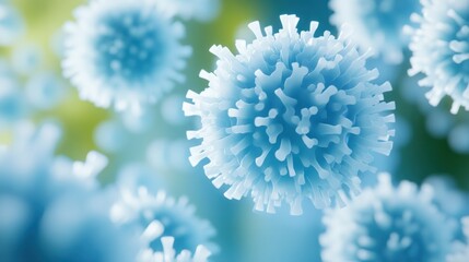 Aufkleber - Abstract microscopic image of a cluster of spherical objects