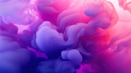 Aufkleber - Colorful swirling smoke effect displayed in shades of pink and purple
