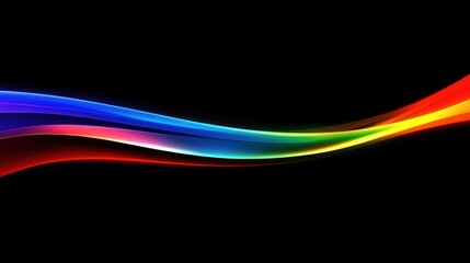 Poster - A flowing abstract design displaying waves of vibrant colors