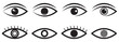 © ISHWARAN - Eye icon vector in flat style. View, watch sign symbol