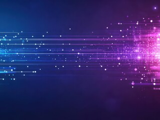 Aufkleber - A purple and blue line with white dots