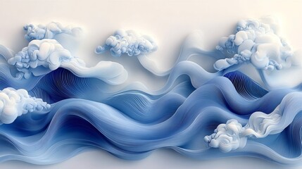 Wall Mural - abstract blue background