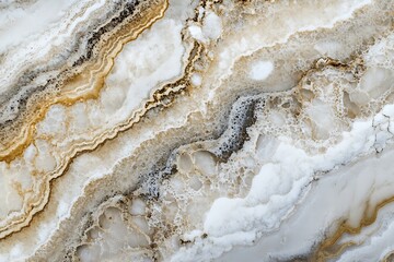 Poster - White, beige, and brown onyx stone texture.