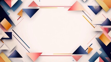 Poster - Modern Geometric Borders for Wedding Invitations and Stationery with Stylish Patterns and Elegant Design Elements