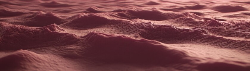 Poster - A red rendered surface showing subtle rippling textures and varying heights