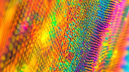 Poster - A colorful abstract image features iridescent light and textures