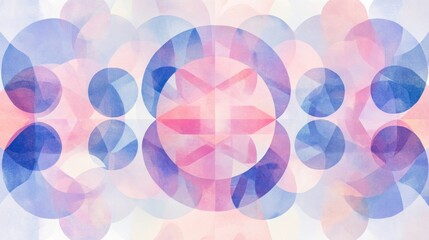 Poster - Creating symmetrical geometric circle designs digital workshop graphic art virtual space top-down view aesthetic patterns