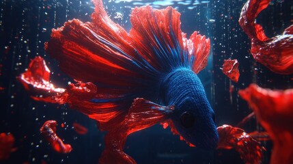 Poster - A Beautiful Aquatic Creature Swimming Gracefully In The Water