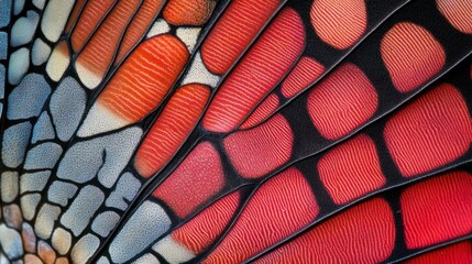 Poster - A close up view shows abstract textured organic patterns