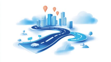Poster - Achieving milestones and objectives with a roadmap business environment guide strategic viewpoint roadmap concept