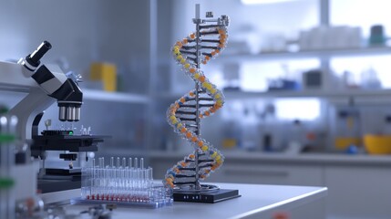 Poster - Exploring advanced scientific visualization of dna model gigapixel digital laboratory interactive display virtual environment scientific insight