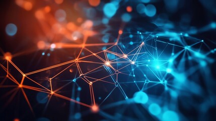 Poster - illuminating medical network visualization digital realm gigapixel art futuristic environment abstra