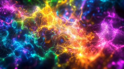 Poster - Illuminating data pathways digital realm visual artwork virtual environment abstract view gigapixel concept