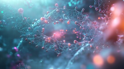Poster - Visualizing protein structures in gigapixel art science lab digital artwork macro environment scientific perspective artistic innovation